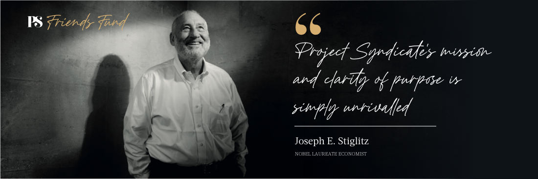 Image of Joseph E. Stiglitz: "Project Syndicate's mission and clarity of purpose is simply unrivaled"