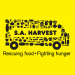 SA Harvest logo image; drawing of a van with food. 